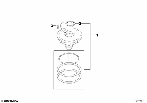 Fuel Container with Filler Pipe for 2012 BMW-Motorrad R 1200 RT #1