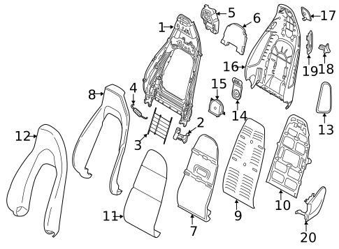 Seat Components for 2019 Porsche 718 Cayman #4