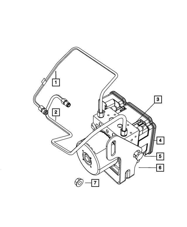 68085397AB - Brakes: Anti-lock Brake Control Unit for Mopar Image
