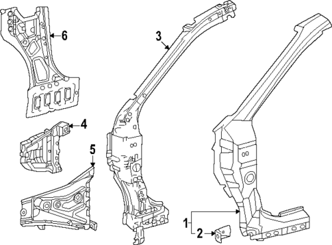 Hinge Pillar for 2025 Lexus TX500h #0