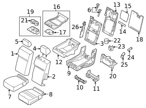 Front Seat Components for 2017 Ford F-250 Super Duty #1