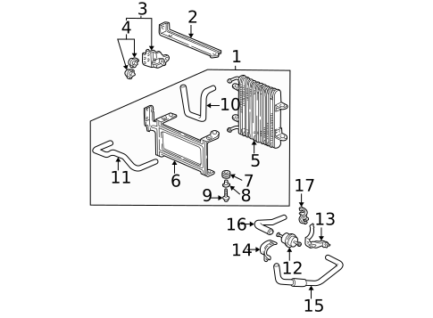 Trans Oil Cooler for 2001 Honda Civic #0