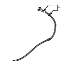 F2AZ17A605A - Body: Washer Hose for Ford: Crown Victoria | Mercury: Grand Marquis, Marauder Image