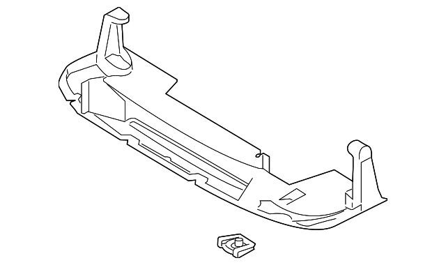 lk4z17626b - Ford Radiator Support Air Deflector | Levittown Ford