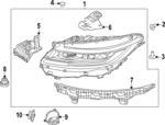 451123591 - : Composite Assembly for Land Rover: Range Rover Sport Image