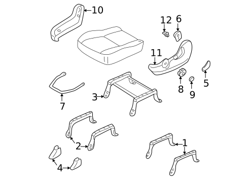 Tracks & Components for 2003 Mazda Tribute #0