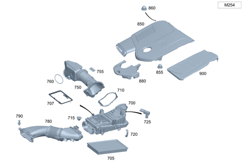 Air Intake, Gasoline Vehicles for 2026 Mercedes-Benz GLE450e #0