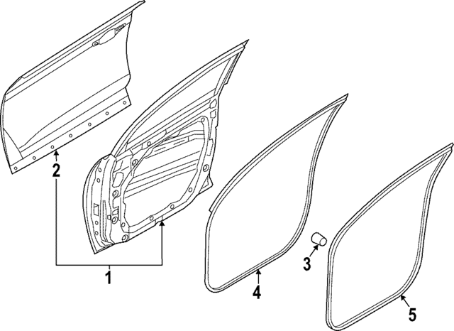 82140K5000 - : Door Weather-Strip for Hyundai Image