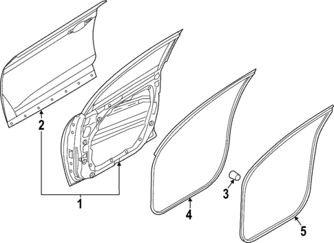 Door & Components for 2023 Hyundai Santa Cruz #0