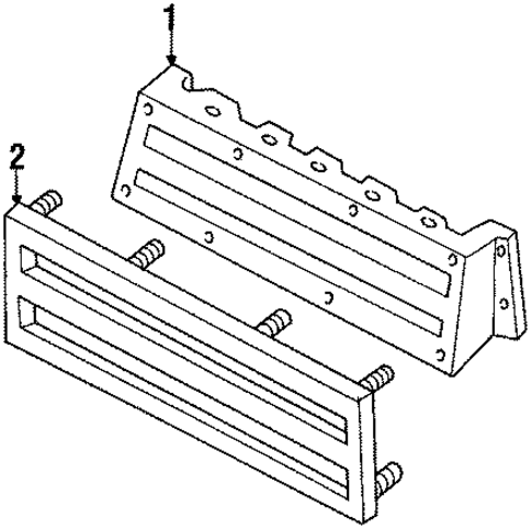 Grille & Components for 1985 Mercury Capri #0