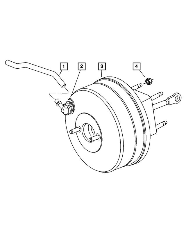 52010382AD - Service Brakes: Brake Vacuum Hose for Mopar Image