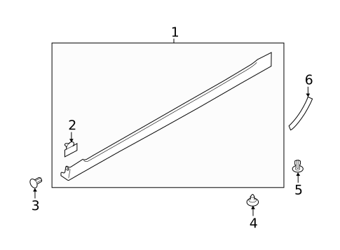 Exterior Trim - Pillars for 2016 Subaru Impreza #1