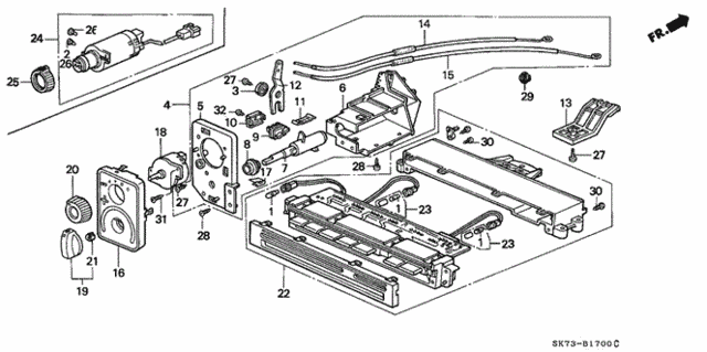 Heater Control (Button) for 1992 Acura Integra #0