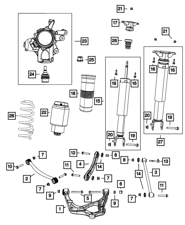68069680AE - : Suspension Shock Absorber Kit for Mopar Image