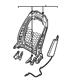88310L2000 - Body: Seat Back Frame for Kia: K5 Image