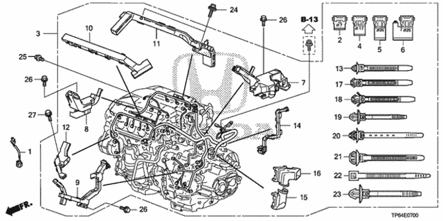 Engine Wire Harness (V6) (1) for 2012 Honda Crosstour #0