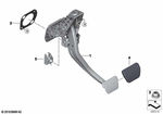 35006873112 - Pedals: Complete Pedal Assembly for BMW Image