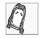 81525T20A61 - Body: Seat Back Frame for Honda Image