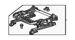 815363W0A51 - Body: Cushion Frame for Honda Image