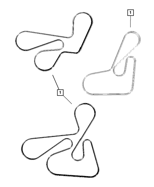 4891598AB - Cooling: Accessory Drive Belt for Mopar Image