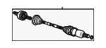 YW4Z4K138AA - Universals &amp; Rear Axle: Axle Assembly for Lincoln: LS Image