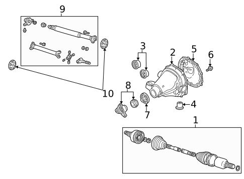 Axle Components for 2006 Lincoln LS #0