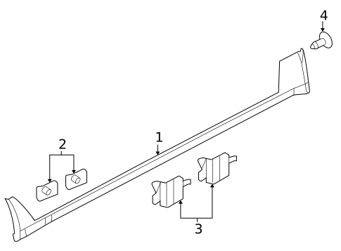 Exterior Trim - Pillars for 2006 Saturn Relay #0