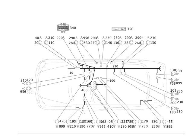 2035405907 - : Wiring Harness for Mercedes-Benz Image