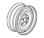 2GJ601025MXM8 - : Wheel, Alloy for Volkswagen: Taos Image
