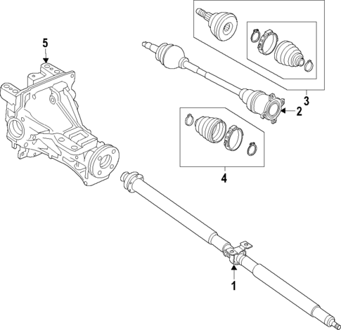 Propeller Shaft for 2019 Fiat 124 Spider #0