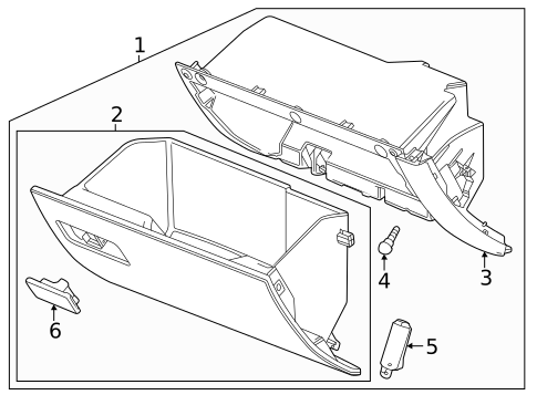Glove Box for 2026 Buick Enclave #0