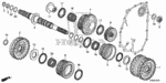 22500R5L003 - Transmission - Automatic: CLUTCH ASSY., LOW &amp; THIRD for Honda Image