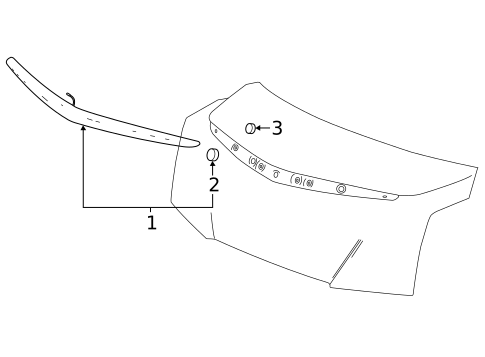 High Mounted Stop Lamp for 2016 Cadillac ATS #0