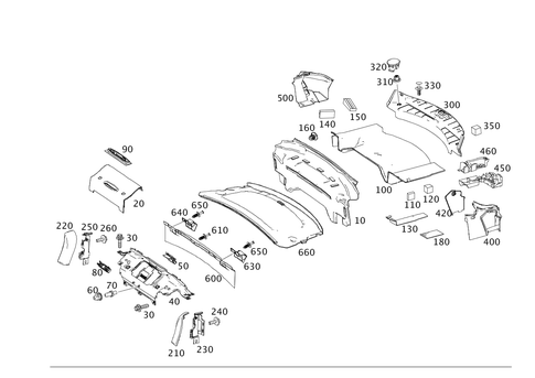 Luggage Compartment Covering for 2011 Mercedes-Benz SLS AMG #0