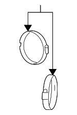 1638566 - Engine: Outlet Duct Clamp for Chevrolet: Camaro, Express 1500, Express 2500, Express 3500, G10, G20, G30, P20, P30 | GMC: G1500, G2500, G3500, P2500, P3500, Savana 1500, Savana 2500, Savana 3500 | Pontiac: Sunbird Image