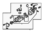 256003CAE0 - Cooling System: Thermostat Unit for Kia: Cadenza, Sedona, Sorento Image