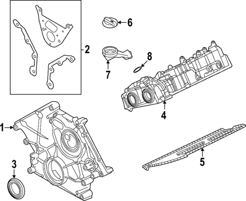 Valve & Timing Covers for 2022 Land Rover Range Rover #0