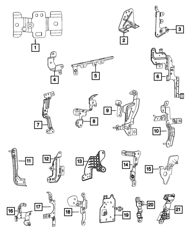 68351724AC - Electrical: Wiring Bracket for Mopar Image