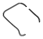 51765A35907 - Body: Weather-strip On Body for BMW: 430i Gran Coupe, 430i xDrive Gran Coupe, i4, M440i Gran Coupe, M440i xDrive Gran Coupe Image