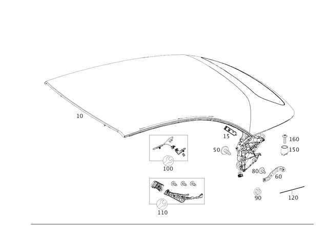 2387703600 - Soft Top: Soft Top for Mercedes-Benz: E400, E450, E53 AMG Image image