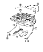 4766508AD - Fuel: Fuel Tank Strap, Right for Mopar Image image