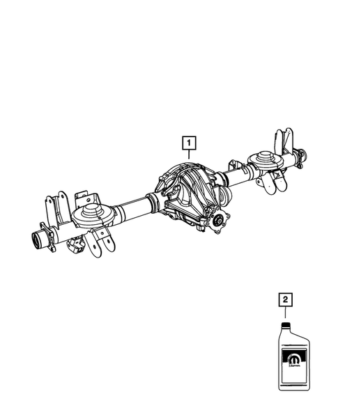 Rear Axle Assembly for 2009 Chrysler Aspen #0