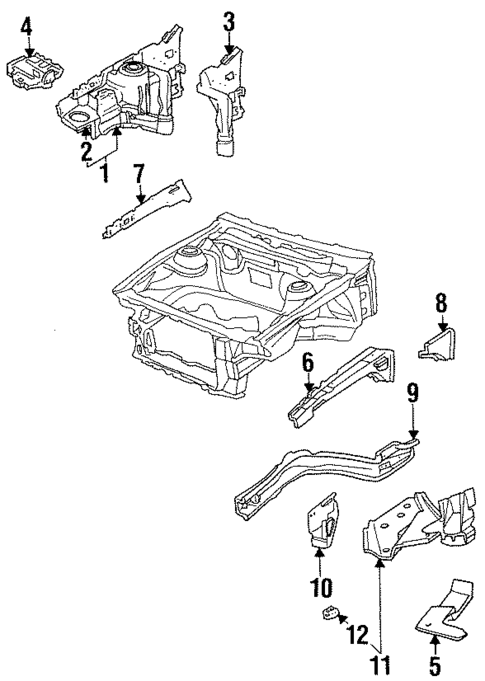 Structural Components & Rails for 1996 Oldsmobile Achieva #0