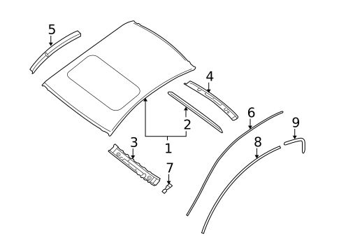 Roof & Components for 2010 Nissan Altima #0