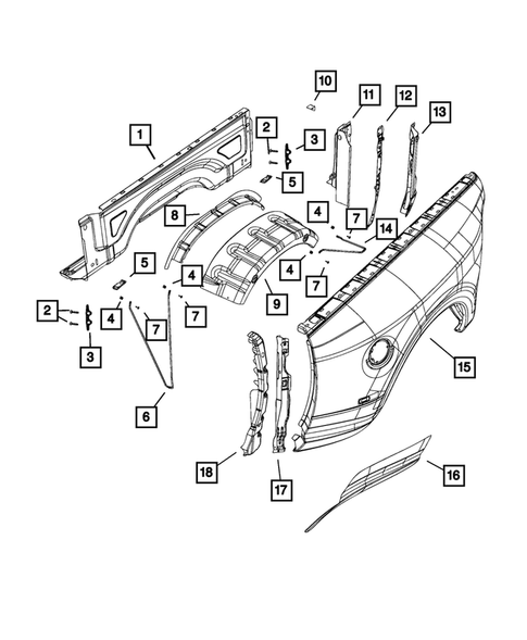 Pickup Box and Fuel Filler Door for 2023 Ram 3500 #4