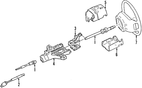 Steering Column for 2005 Ford Explorer #0