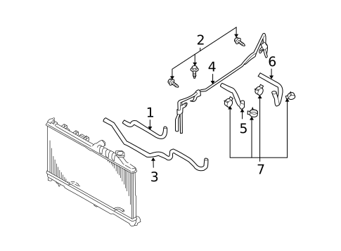 Trans Oil Cooler Lines for 2013 Subaru Forester #1