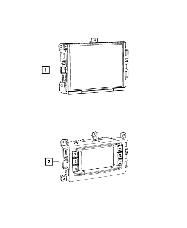 68247889AE - : Multi Media Radio, Export for Mopar Image