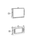 68238624AL - : Multi Media Radio for Jeep: Cherokee, Grand Cherokee | Ram: 1500, 2500, 3500 Image