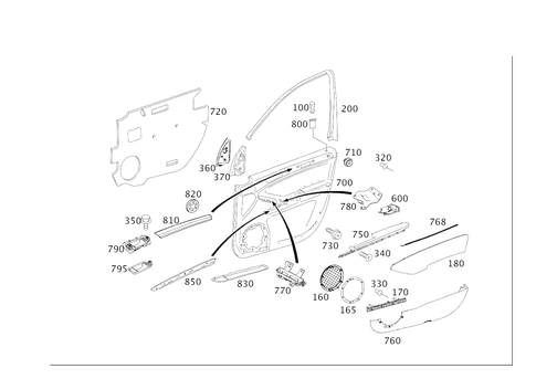 Door Paneling for 2009 Mercedes-Benz ML 320 #0